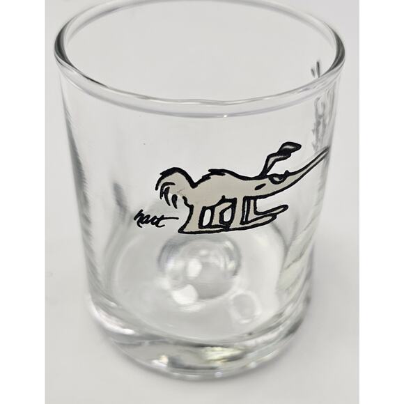 4 Vintage 70's BC Comic Johnny Hart Anteater Pinched Rocks Glasses 8 oz 3.5"T - Picture 5 of 14